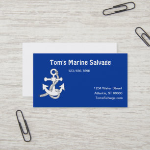 Carte de visite - Ancre marine