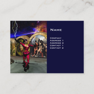 Carte De Visite ANDROID BALLET, Blue Science Fiction