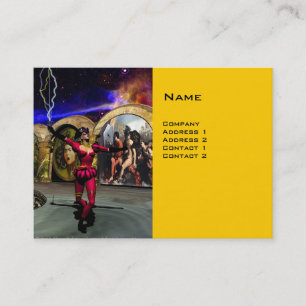 Carte De Visite ANDROID BALLET, Yellow Science Fiction