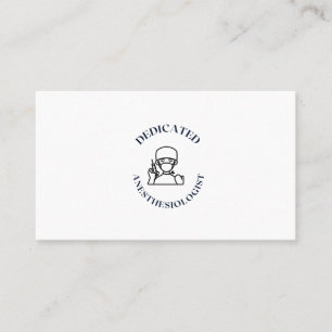 CARTE DE VISITE ANESTHESIOLOGUE DÉDIÉ