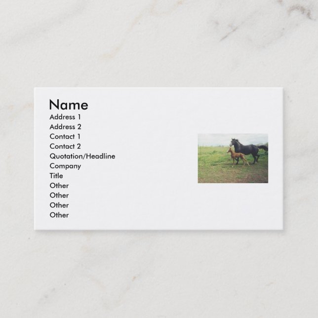 Carte De Visite Angel et endroit (Devant)