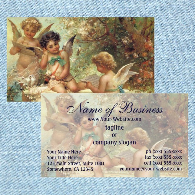 Carte De Visite Angels de musique victorienne par Hans Zatzka (Créateur téléchargé)