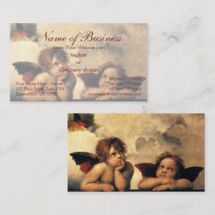 Carte De Visite Anges de la Madone Sixtine par Raphaël Raffaello