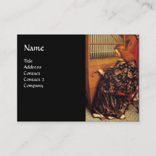 Carte De Visite ANGES JOUANT LA MUSIQUE, détail