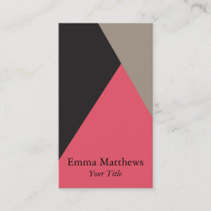 Carte De Visite Angle sur couleur moderne professionnel