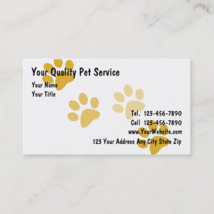 Carte de visite animal