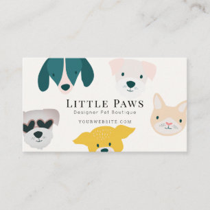 Carte De Visite Animal de compagnie Chien Chat Boutique Vêtements 