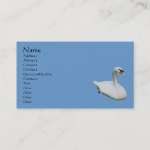 Carte de visite animal de cygne