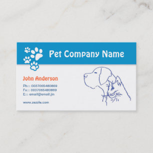 Carte De Visite Animal familier de soin des animaux familiers