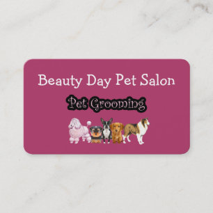 Carte De Visite Animal familier toilettant Businesscards moderne