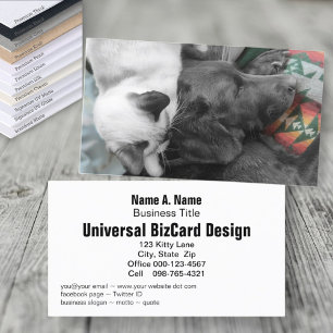 Carte De Visite Animal Foster Shelter Volontaire Adorable Animaux
