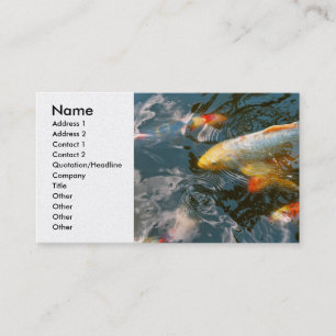 Carte De Visite Animal - Poisson - Conférer bonne chance