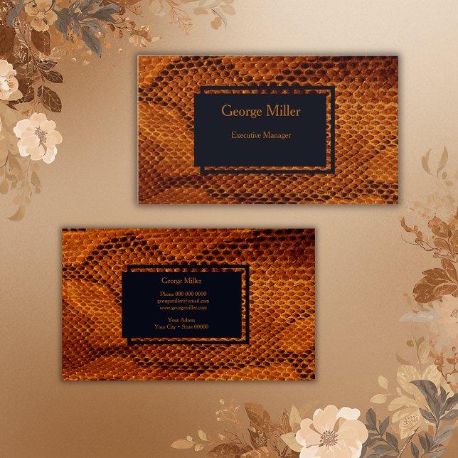 Carte De Visite animal sauvage de luxe (Créateur téléchargé)