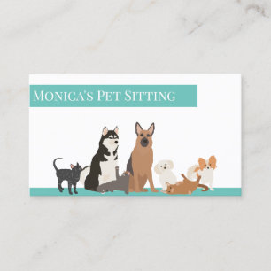 Carte De Visite Animaux assis Chien Chat Entraînement Grossiste Ga