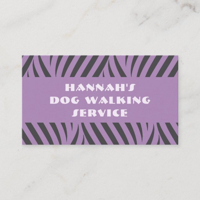 Carte De Visite Animaux de compagnie Sitter Chien Marche Soins ani (Devant)