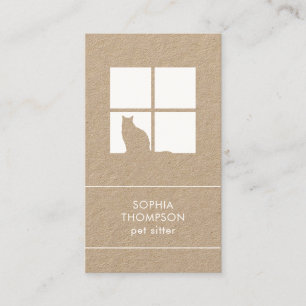 Carte De Visite Animaux de compagnie Sitting Groomer Services Kraf