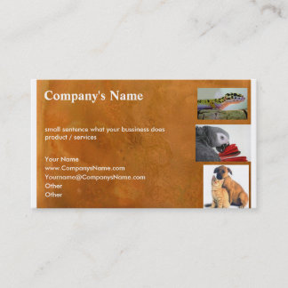 Carte De Visite Animaux et soin des animaux familiers