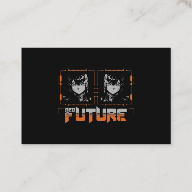 Carte De Visite Anime mécha filles (Devant)