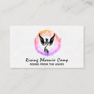 Carte De Visite *~* Anneau Ombre rose-chaud du feu Phoenix noir