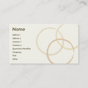 Carte De Visite Anneaux - affaires