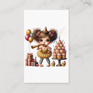 Carte De Visite Anniversaire drôle de gnome excentrique