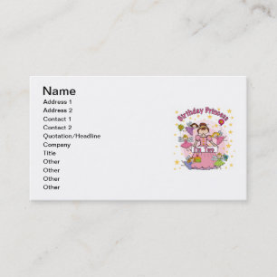 Carte De Visite Anniversaire Princesse Je suis deux t-shirts et ca