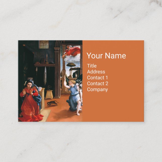 Carte De Visite ANNONCE RECANATI par Lorenzo Lotto (Devant)