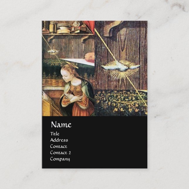 Carte De Visite Annunciation ,Saint Emidius and an OVNI (Devant)