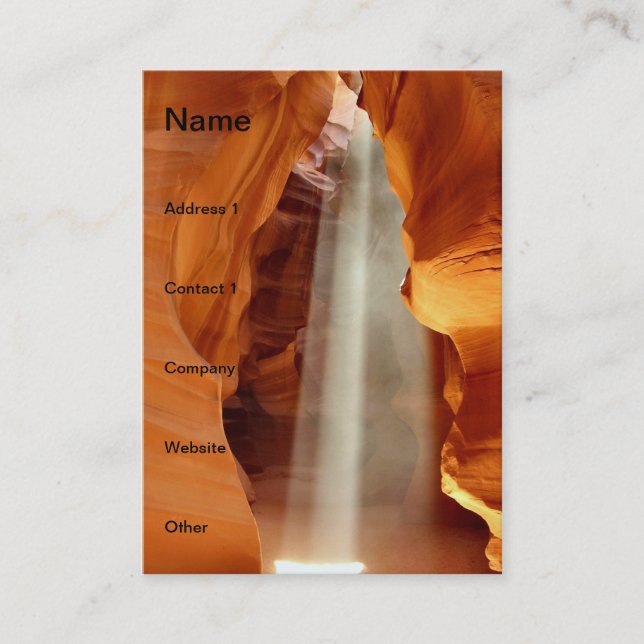 Carte De Visite Antelope Canyon (Devant)
