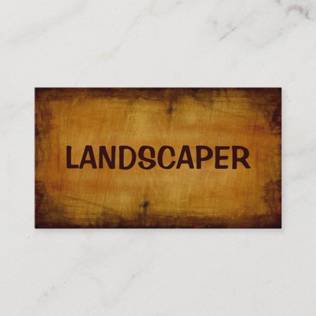 Carte de visite antique Landscaper (Devant)