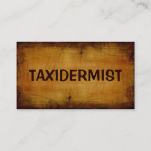 Carte de visite antique Taxidermist