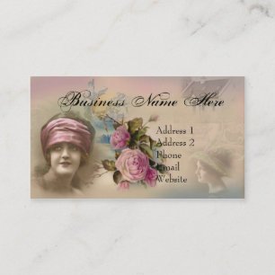Carte de visite antique victorien vintage de style