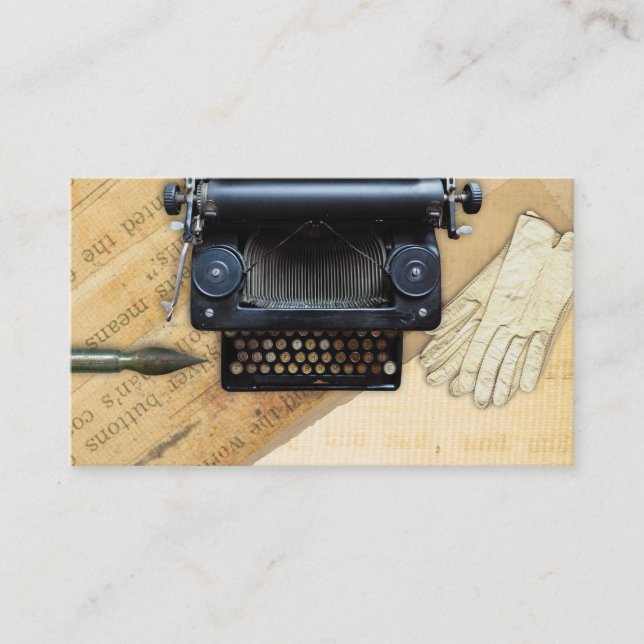 Carte De Visite Antiquité de cru d'auteur d'auteur de machine à (Devant)