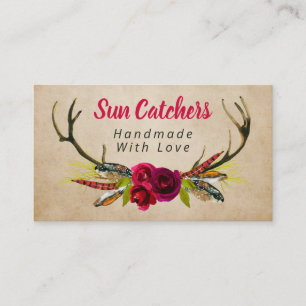 Carte De Visite Antlers Sun Catchers faits main
