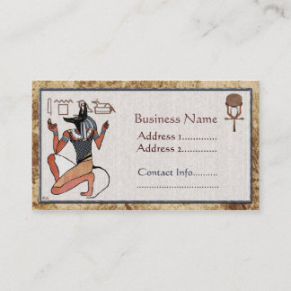 Carte De Visite Anubis The Guardian Egyptian