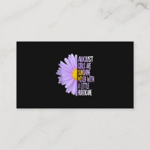 Carte De Visite Août Anniversaire Femme Cadeau Drôle Daisy Aster C