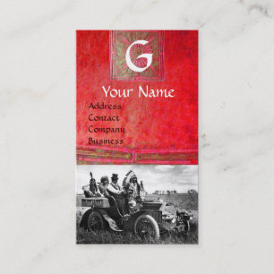 CARTE DE VISITE APACHES ET GERONIMO CONDUISANT UNE VOITURE À MOTEU