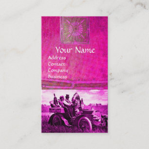 CARTE DE VISITE APACHES ET GERONIMO CONDUISANT UNE VOITURE À MOTEU