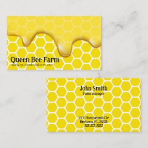 Carte De Visite Apiariste apiculteur de miel abeille ferme