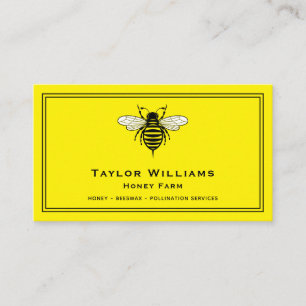 Carte De Visite Apiary Beekeeper Beekeeper Honey Bee Farm Agricult