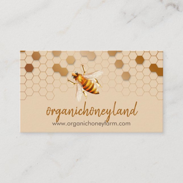 Carte De Visite Apiary Honeycomb (Devant)