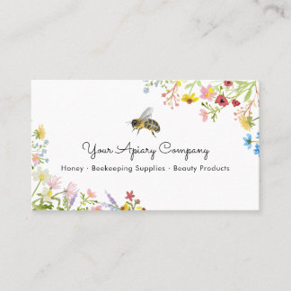 Carte De Visite Apière Fleur sauvage Abee aquarelle
