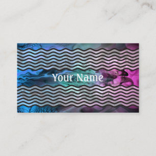 Carte De Visite Apophyse Fractal Art II - vert rose bleu