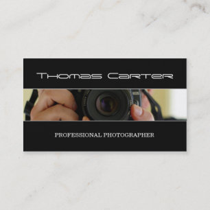 Carte De Visite Appareil-photo professionnel de tir de