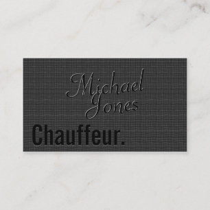 Carte De Visite Apparence bossée Chauffeur Business