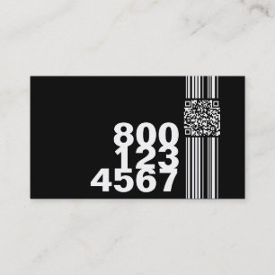Carte De Visite appelant le code de qr (couleur personnalisable)