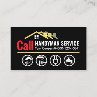 Carte De Visite Appeler les services Handyman à domicile
