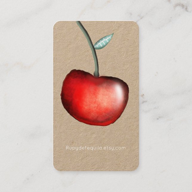 Carte de visite Apple Cherry (Dos)