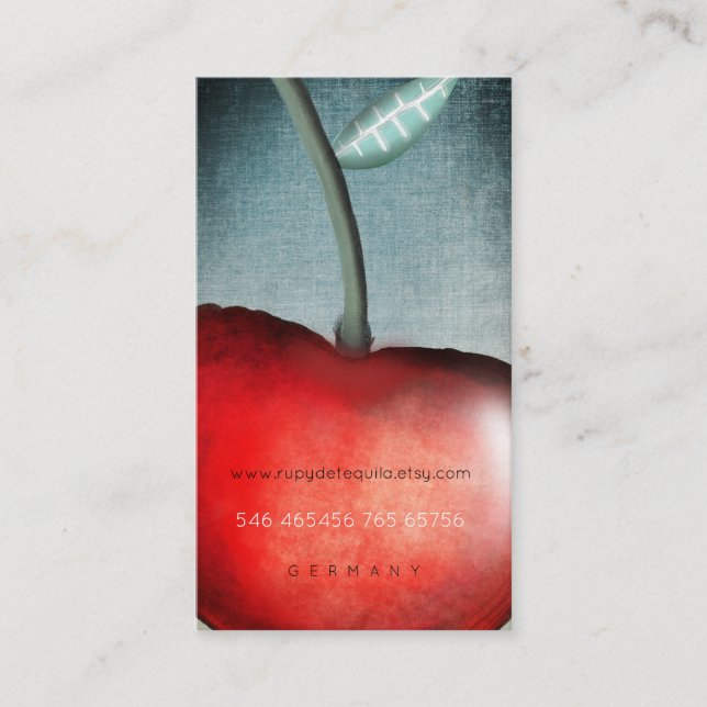 Carte de visite Apple Cherry (Devant)