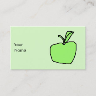 Carte De Visite Apple vert